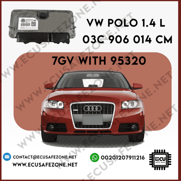 IMMO OFF 7GV WITH 95320 03C906014 CM VW POLO 1.4 L