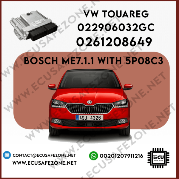 IMMO OFF BOSCH ME7.1.1 with 5P08C3 0261208649 VW Touareg