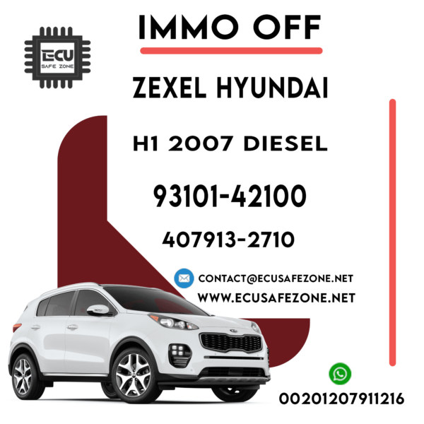 IMMO OFF ZEXEL HYUNDAI 93101-42100 H1 2007 DIESEL
