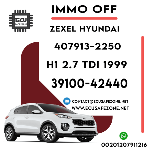 IMMO OFF ZEXEL HYUNDAI 407913-2250 H1 2.7 TDI  1999