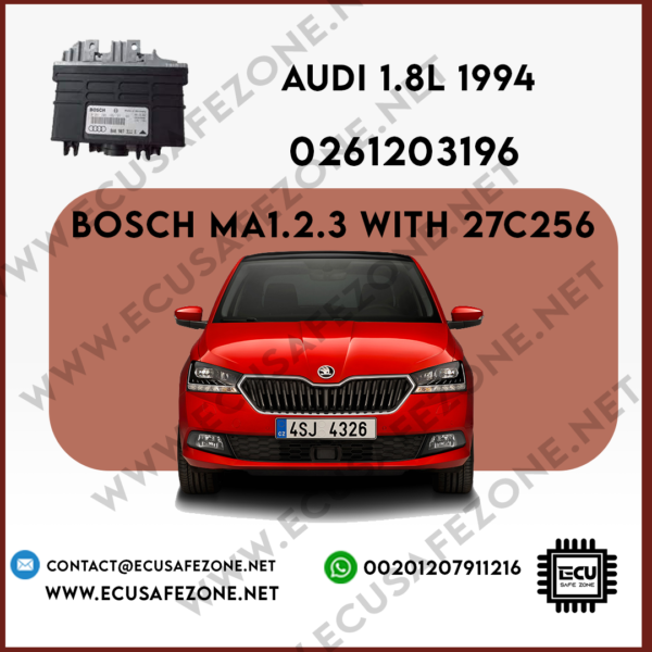 IMMO OFF BOSCH MA1.2.3 with 27C256 0261203196 AUDI 1.8L 1994