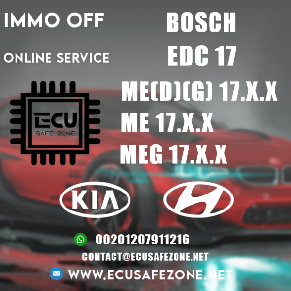 IMMO OFF ONLINE SERVICE KIA&HYUNDAI BOSCH EDC17 & MED17