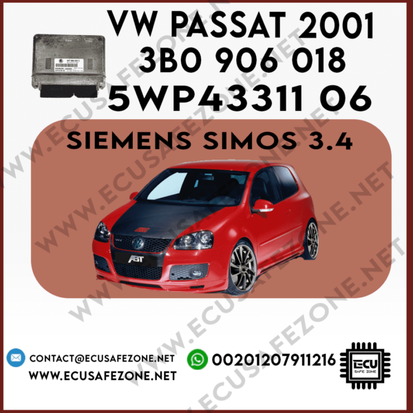 IMMO OFF SIEMENS Simos3.4 3B0 906 018/5WP43311 06