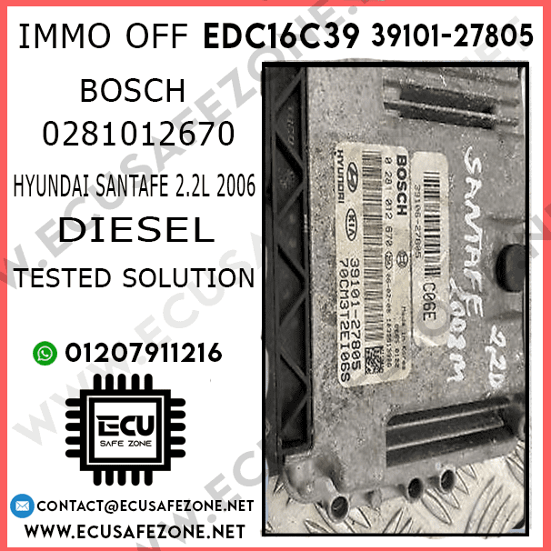 Edc16c39 immo off hyundai