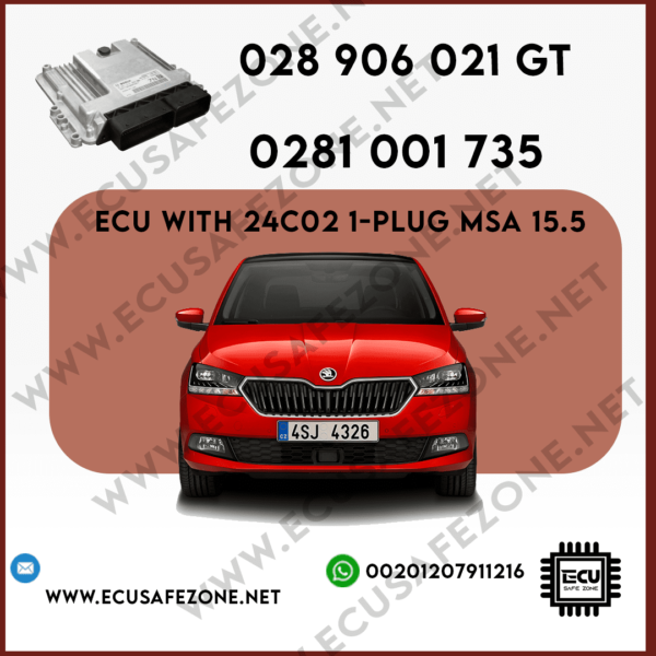 IMMO OFF BOSCH WITH 24C02 2-PLUGS MSA 15.5 0281 001 735/028 906 021 GT